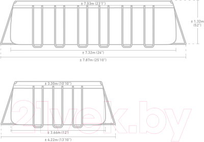 Каркасный бассейн Intex Ultra Frame / 26364