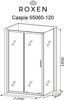 Душевой уголок Roxen Caspia 55060-120B