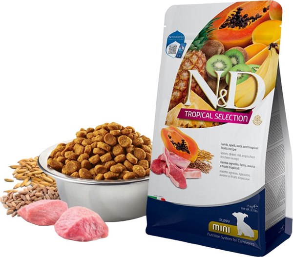 Сухой корм для собак Farmina N&D Tropical Selection Dog Lamb Puppy Mini - фото