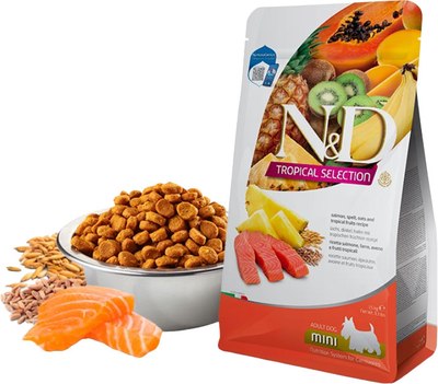 Сухой корм для собак Farmina N&D Tropical Selection Dog Salmon Adult Mini - фото