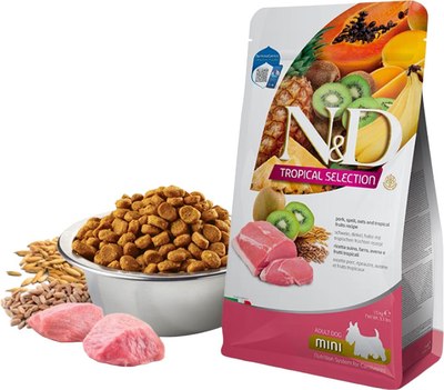 Сухой корм для собак Farmina N&D Tropical Selection Dog Pork Adult Mini - фото