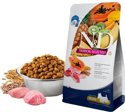 Сухой корм для собак Farmina N&D Tropical Selection Dog Lamb Adult Mini - фото