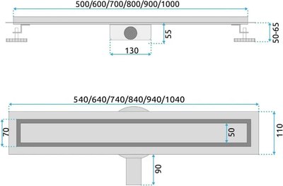 Трап для душа REA Neox Pro Matt / REA-G5807