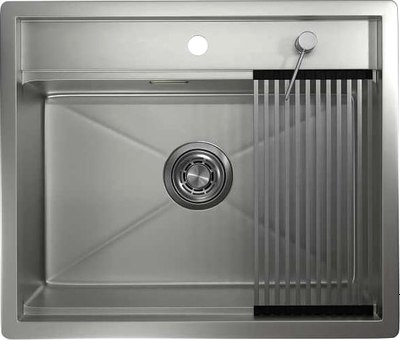 Мойка кухонная GRANULA KS-6051 (сталь матовый) - фото