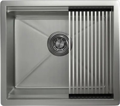 Мойка кухонная GRANULA KS-5045U (сталь матовый) - фото