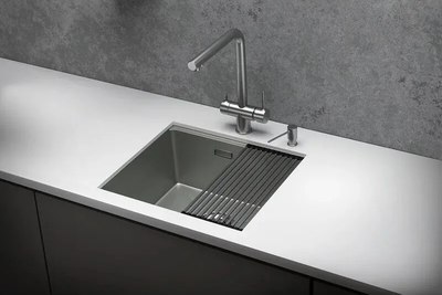 Мойка кухонная GRANULA KS-5045U (сталь матовый)