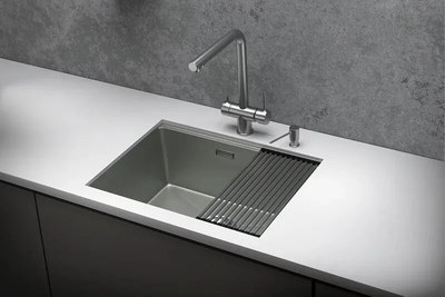 Мойка кухонная GRANULA KS-6045U (сталь матовый)