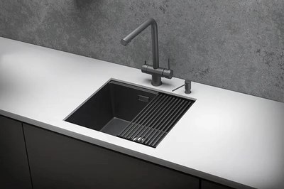 Мойка кухонная GRANULA KS-5045U (графит матовый)