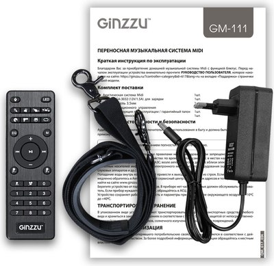 Портативная акустика Ginzzu GM-111