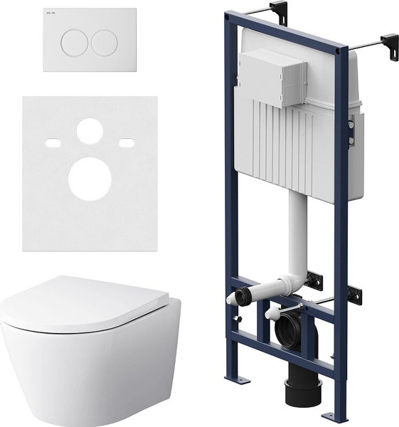 Унитаз подвесной с инсталляцией AM.PM Prime Fit / IS90201.741701 - фото