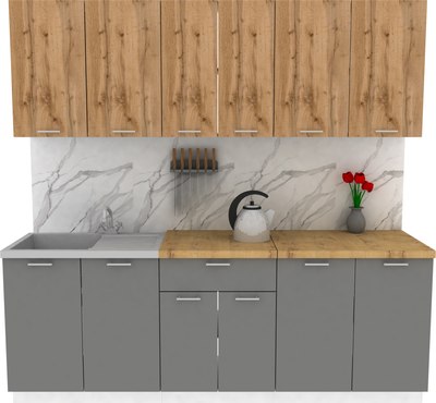 Кухонный гарнитур Eligard Lion 2.2 без столешницы - фото