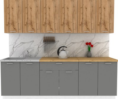 Кухонный гарнитур Eligard Lion 2.4 без столешницы - фото