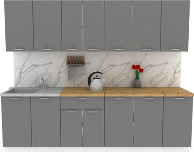 Кухонный гарнитур Eligard Lion 2.6 без столешницы - фото