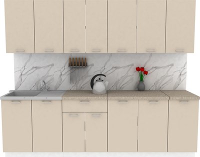 Кухонный гарнитур Eligard Lion 2.6 без столешницы - фото