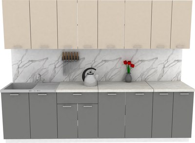 Кухонный гарнитур Eligard Lion 2.8 без столешницы - фото