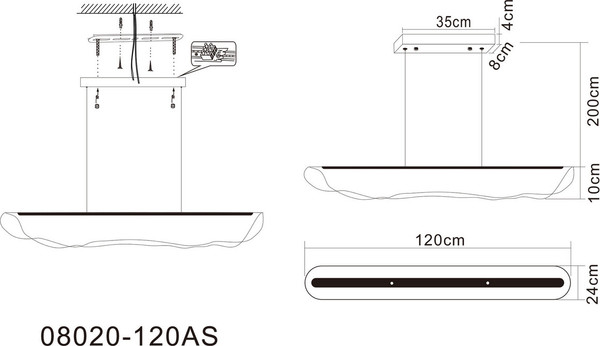 Потолочный светильник Kinklight Майра 08020-120AS.19