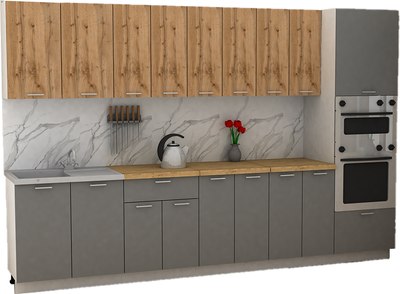 Кухонный гарнитур Eligard Lion 3.2 без столешницы - фото