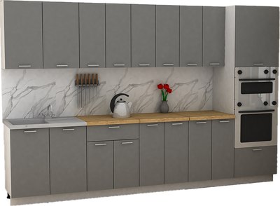 Кухонный гарнитур Eligard Lion 3.2 без столешницы - фото