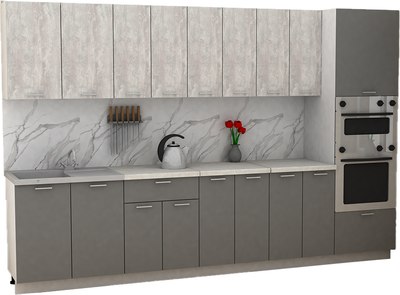 Кухонный гарнитур Eligard Lion 3.2 без столешницы - фото