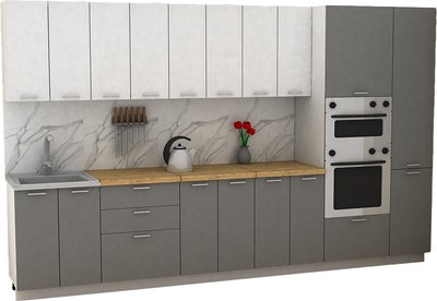 Кухонный гарнитур Eligard Lion 3.4 без столешницы - фото