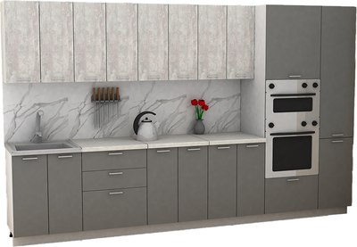 Кухонный гарнитур Eligard Lion 3.4 без столешницы - фото