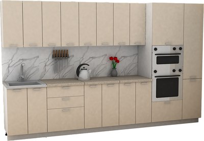 Кухонный гарнитур Eligard Lion 3.4 без столешницы - фото