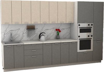 Кухонный гарнитур Eligard Lion 3.4 без столешницы - фото