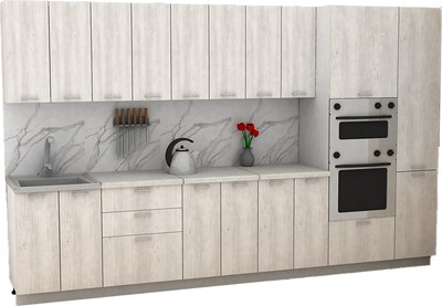 Кухонный гарнитур Eligard Lion 3.4 без столешницы - фото