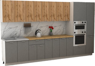 Кухонный гарнитур Eligard Lion 3.6 без столешницы - фото