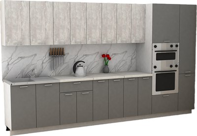 Кухонный гарнитур Eligard Lion 3.6 без столешницы - фото