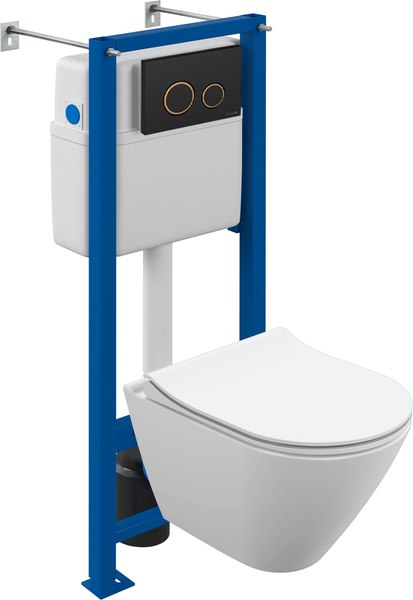 Унитаз подвесной с инсталляцией Cersanit City Smart CO DPL EO Slim - фото