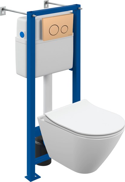 Унитаз подвесной с инсталляцией Cersanit City Smart CO DPL EO Slim - фото