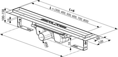 Трап для душа Tim BAD716002