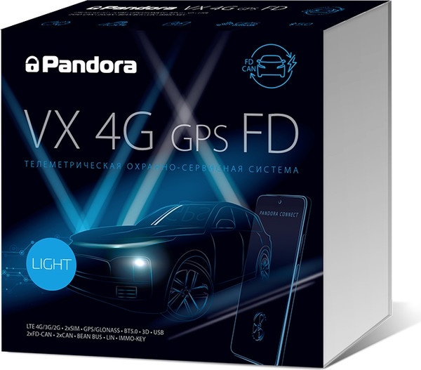 Автосигнализация Pandora VX-4G GPS FD Light - фото