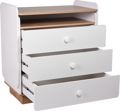 Комод пеленальный Polini Kids Ameli 3010 / 0002761.174 (белый/дуб крафт золотой)