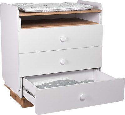 Комод пеленальный Polini Kids Ameli 3010 / 0002761.174 (белый/дуб крафт золотой)