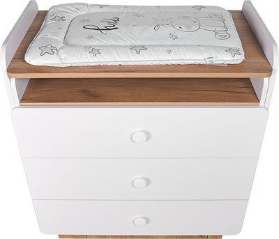 Комод пеленальный Polini Kids Ameli 3010 / 0002761.174 (белый/дуб крафт золотой)