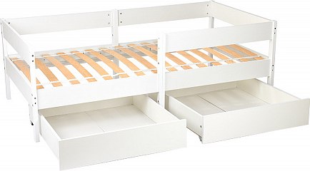 Кровать-чердак детская Polini Kids Simple 3435 с ящиками / 0002803.9