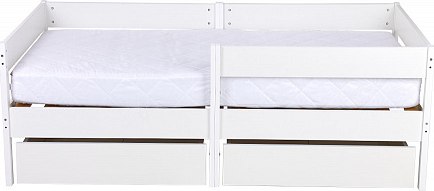 Кровать-чердак детская Polini Kids Simple 3435 с ящиками / 0002803.9