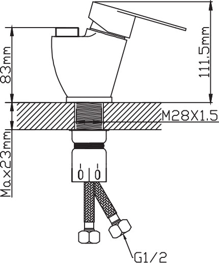 Смеситель Potato Сборный для кухни Р57310S