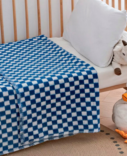 Одеяло для малышей Бояртекс Байковое клетка 100x140 - фото