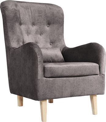 Кресло мягкое KRONES Калипсо (велюр графит)