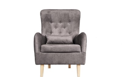 Кресло мягкое KRONES Калипсо (велюр графит)