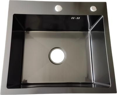 Мойка кухонная Saniteco 5050 PVD (с сифоном, дозатором и коландером) - фото