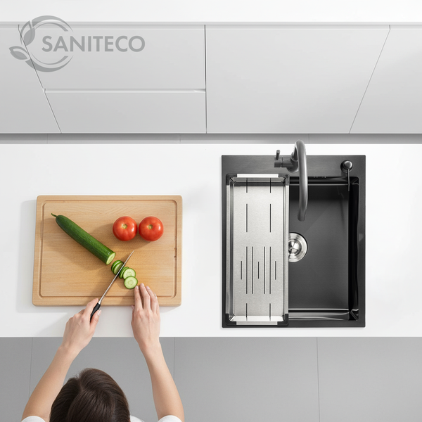 Мойка кухонная Saniteco 5060 PVD