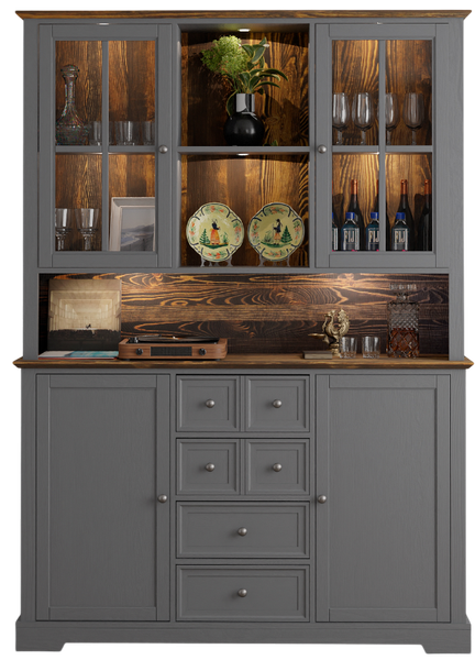 Шкаф с витриной Dipriz Lakeview Д.98026 - фото