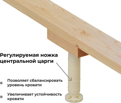 Двуспальная кровать Dipriz Tarva 180x200 / Д.83055.7