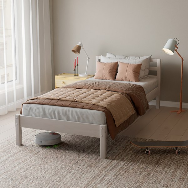 Односпальная кровать Dipriz Tarva 90x200 / Д.80018.1