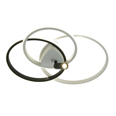 Люстра Estares Iruma 80W 3R1DL-RC-510x400x65-WHITE/BLACK/WHITE-220-IP20 - фото