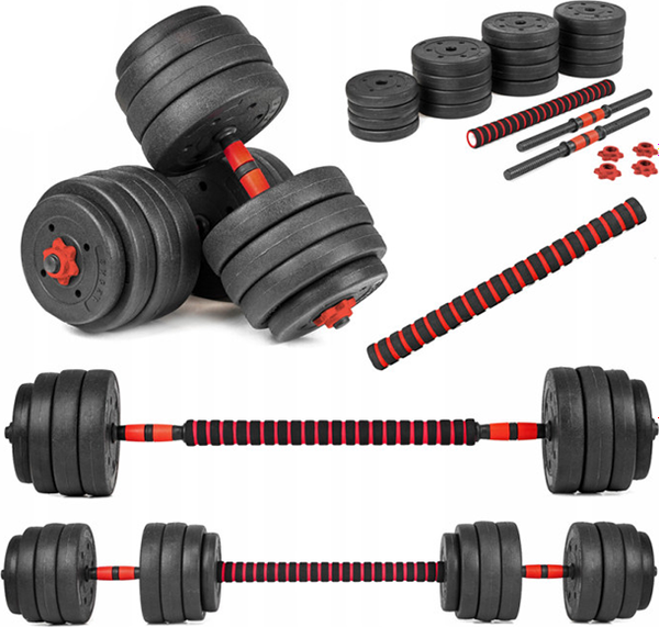 Набор гантелей Ametist С соединительным грифом